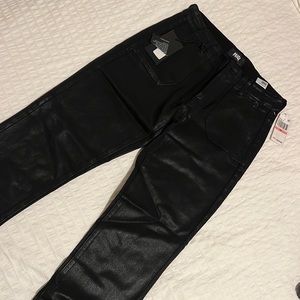 Paige new black coated utility joggers